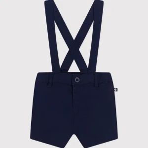 SALOPETTE CORTA IN SERGE BLU BEBÈ