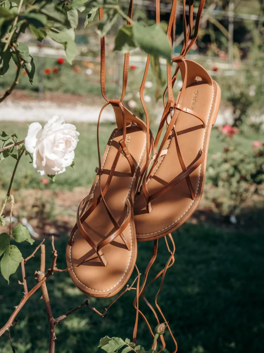 SANDALO ALLA SCHIAVA CUOIO - immagine 4