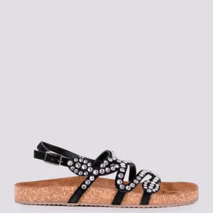 SANDALO BASSO CON APPLICAZIONI