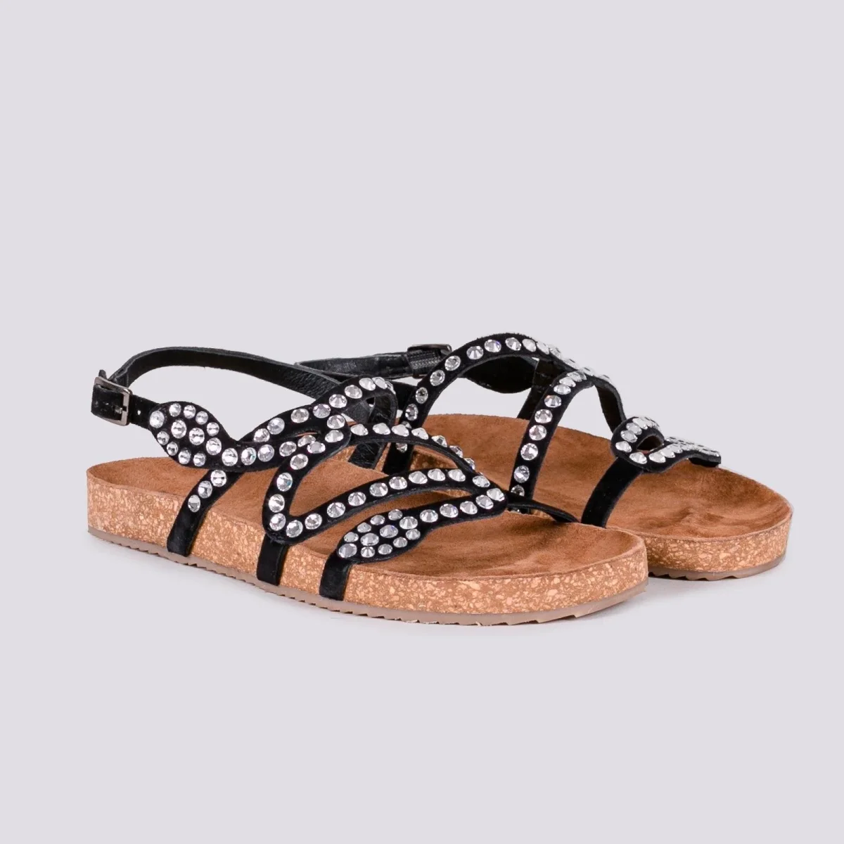 SANDALO BASSO CON APPLICAZIONI - immagine 3