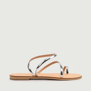 SANDALO BASSO INFRADITO ARGENTO