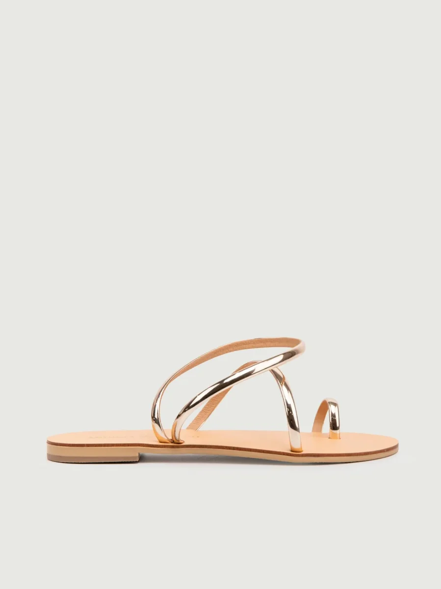 SANDALO BASSO INFRADITO ORO