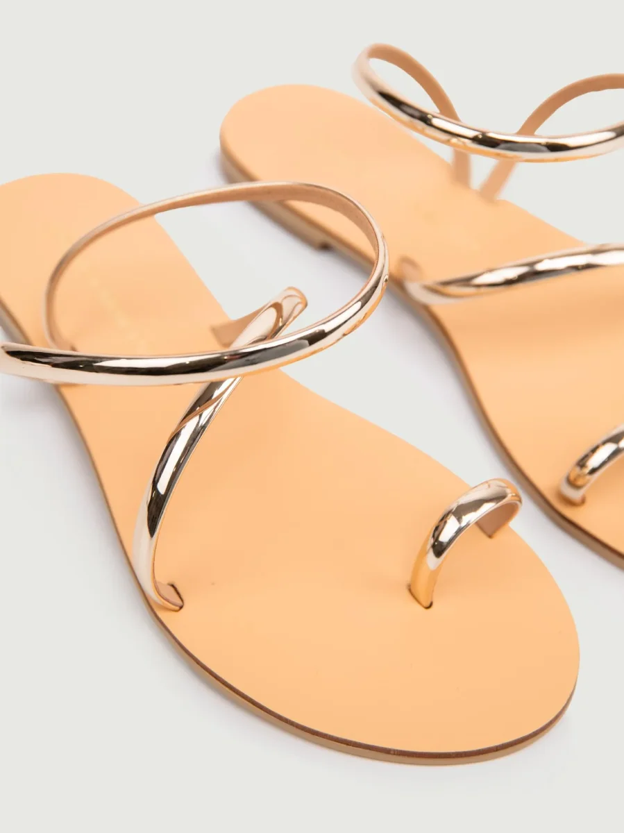 SANDALO BASSO INFRADITO ORO - immagine 5