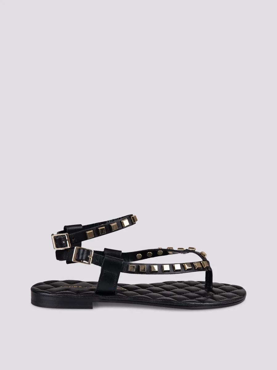 SANDALO CIABATTINA CON BORCHIETTE