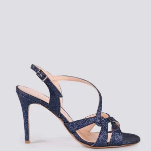 SANDALO CON TACCO GLITTER