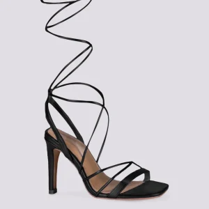 SANDALO CON TACCO LAMINATO