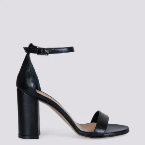 SANDALO CON TACCO SPESSO IN NAPPA