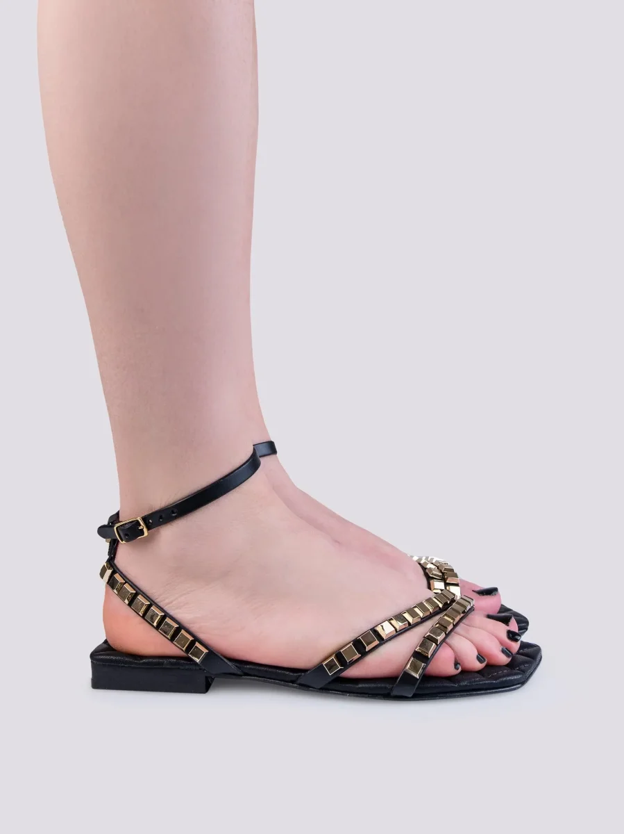SANDALO FASCIA CON BORCHIETTE - immagine 3