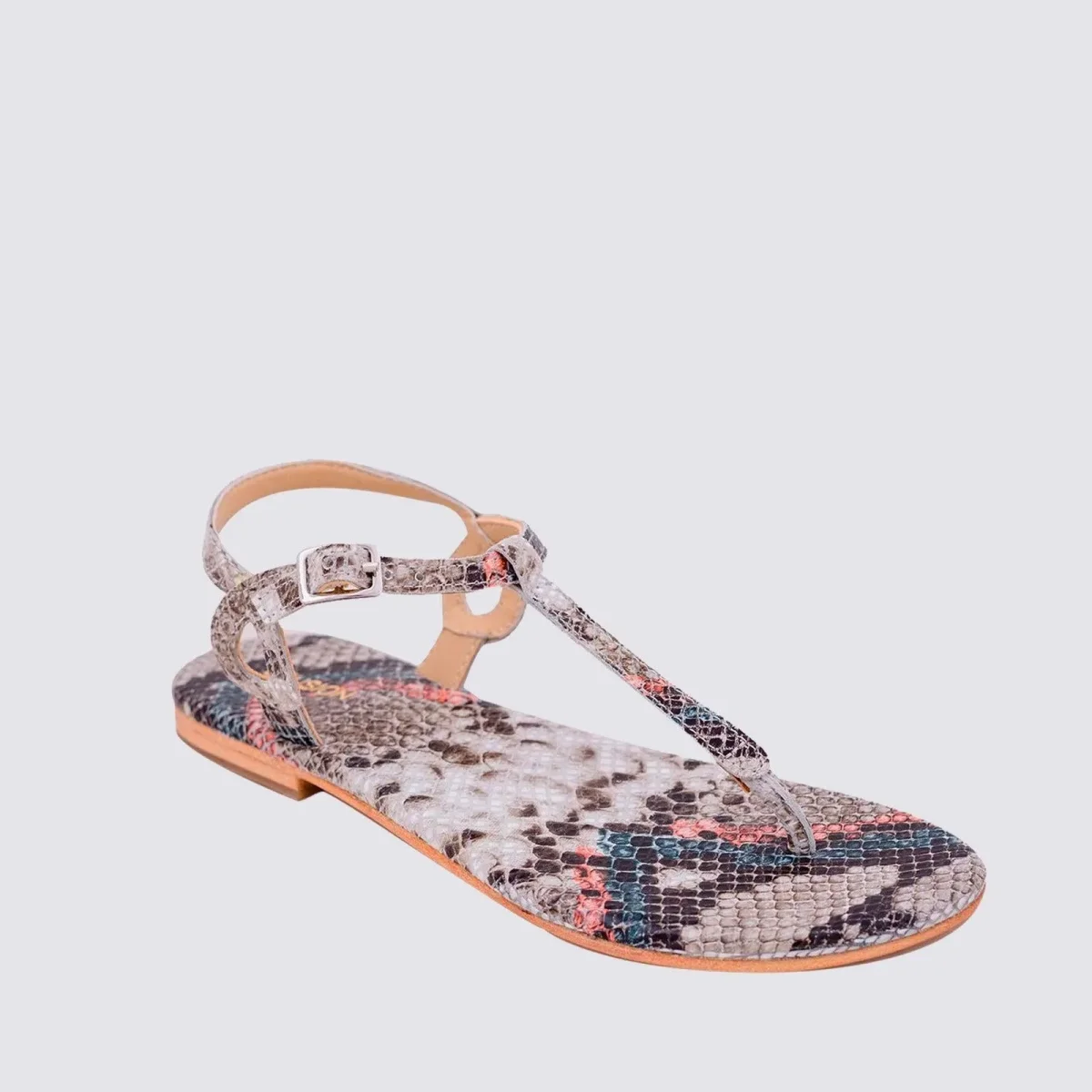 SANDALO INFRADITO IN STAMPA PITONE - immagine 3