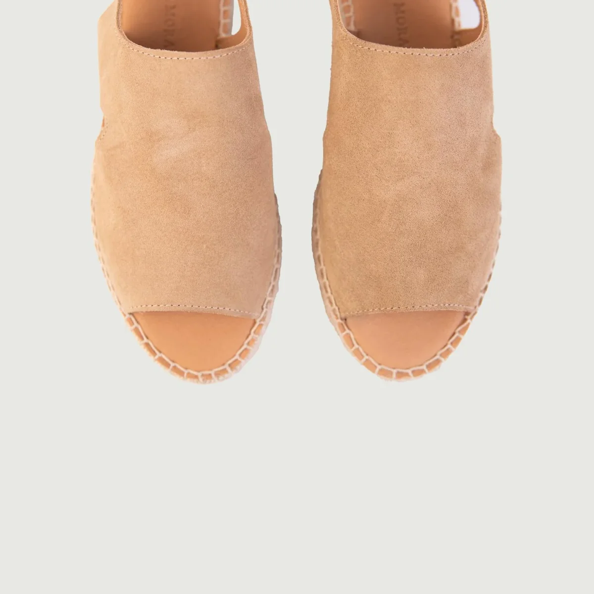 SANDALO IN PELLE SCAMOSCIATA CON SUOLA IN CORDA - immagine 5