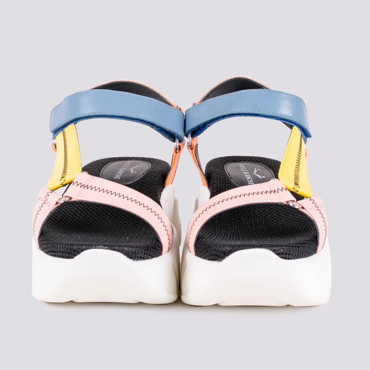 SANDALO IN VITELLO COLORATO CON SUOLA CHUNKY - immagine 5