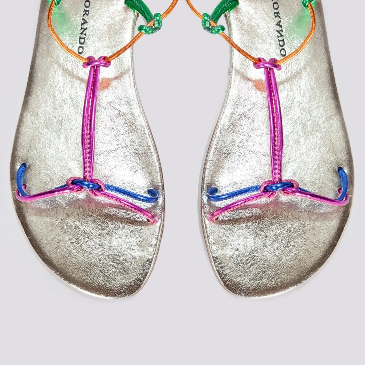 SANDALO SCHIAVA LAMINATO MULTICOLOR - immagine 4