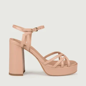 SANDALO TACCO QUADRATO IN PELLE