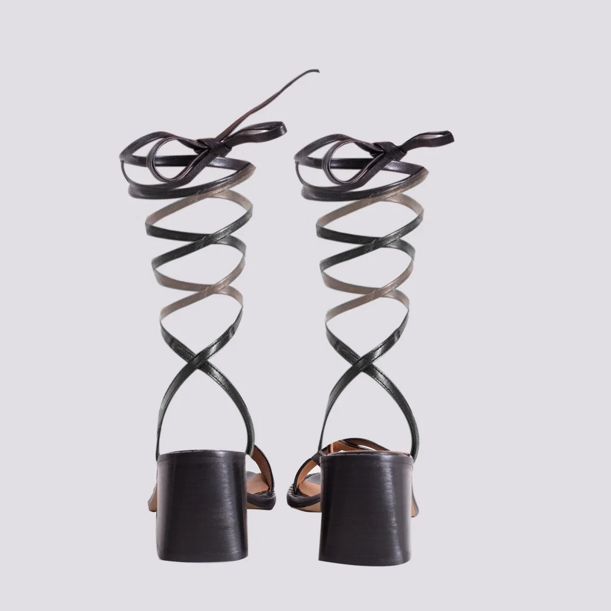 SANDALO TACCO SPESSO MODELLO SCHIAVA - immagine 6