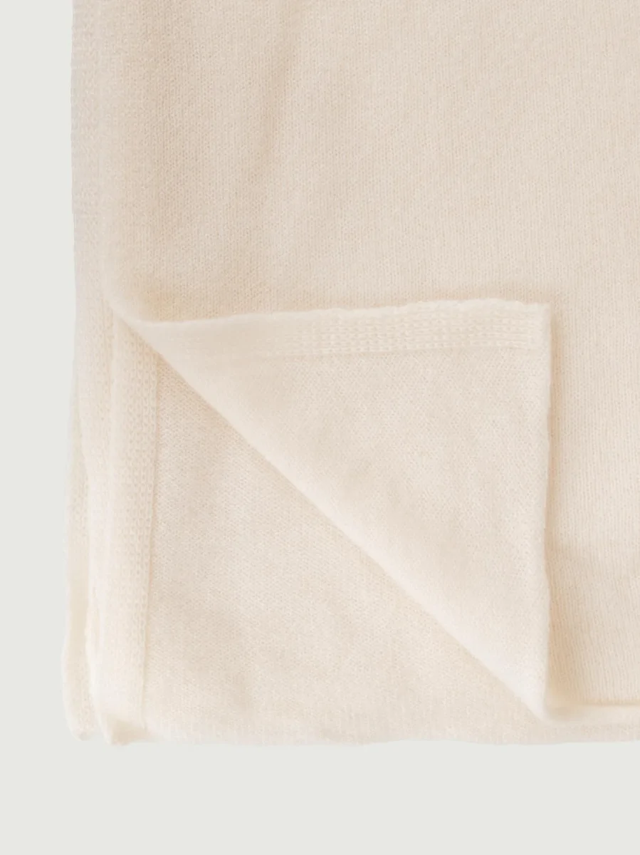 SCIARPA COLOR PANNA IN CASHMERE - immagine 4