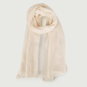 SCIARPA COLOR PANNA IN CASHMERE