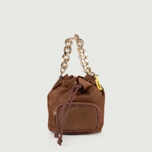 SECCHIELLO IN NYLON MARRONE BADDIE