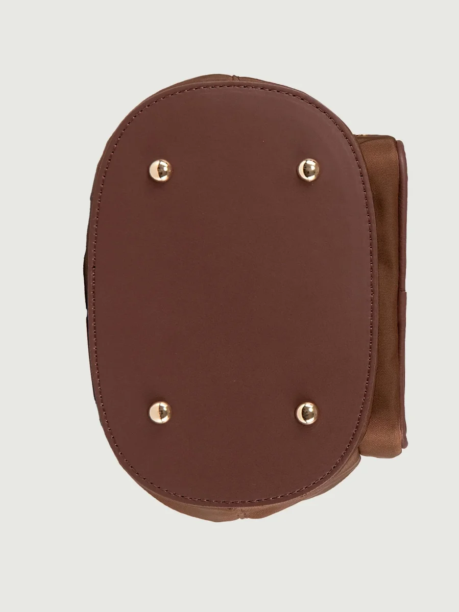 SECCHIELLO IN NYLON MARRONE BADDIE - immagine 6