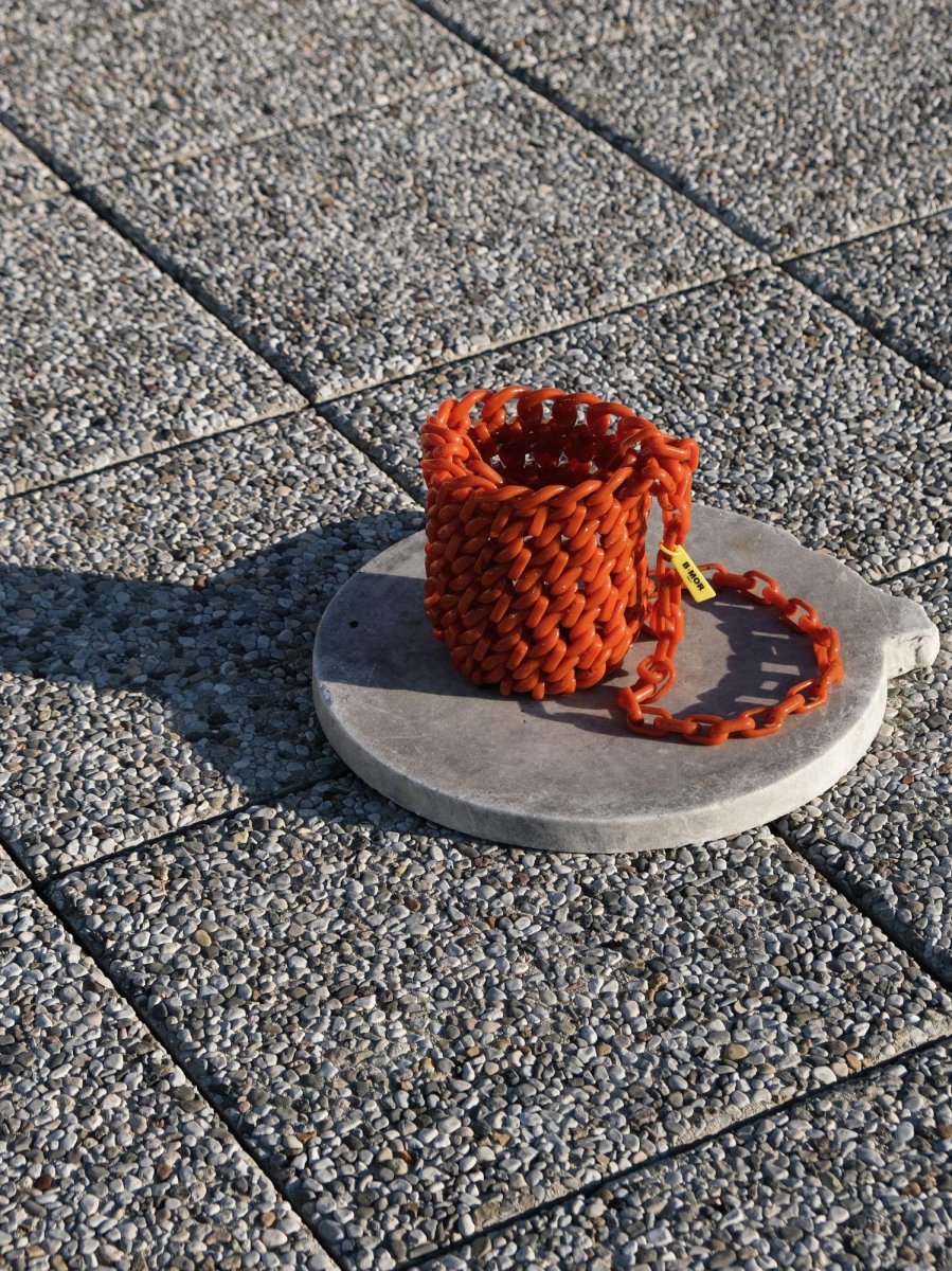 SECCHIELLO IN RESINA ARANCIONE "JAR" - immagine 7