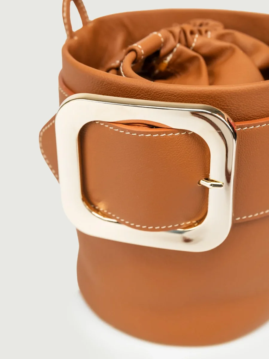 SECCHIELLO KATE IN PELLE COGNAC - immagine 5