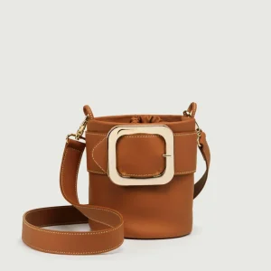 SECCHIELLO KATE IN PELLE COGNAC