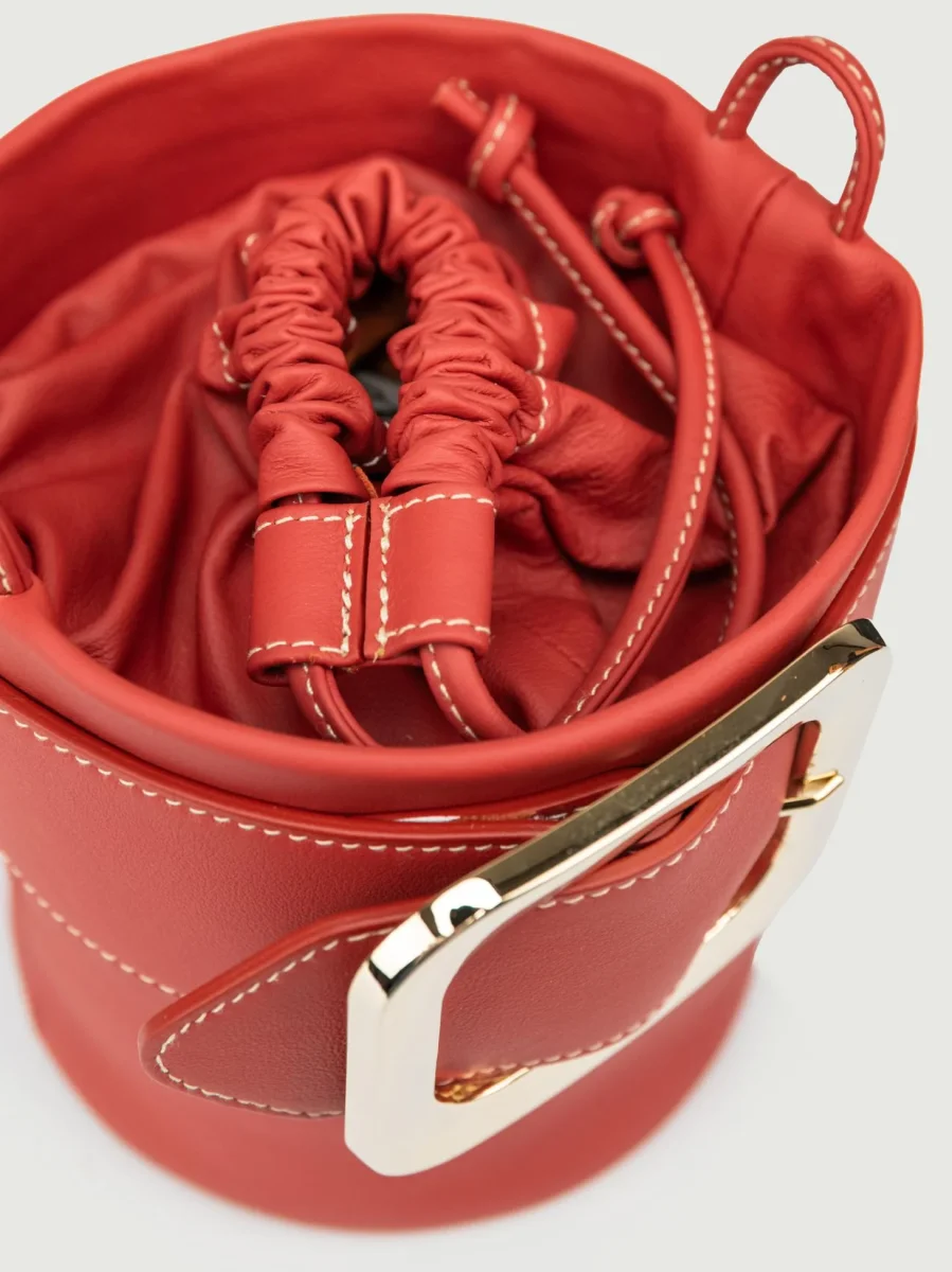 SECCHIELLO KATE IN PELLE MATTONE - immagine 6