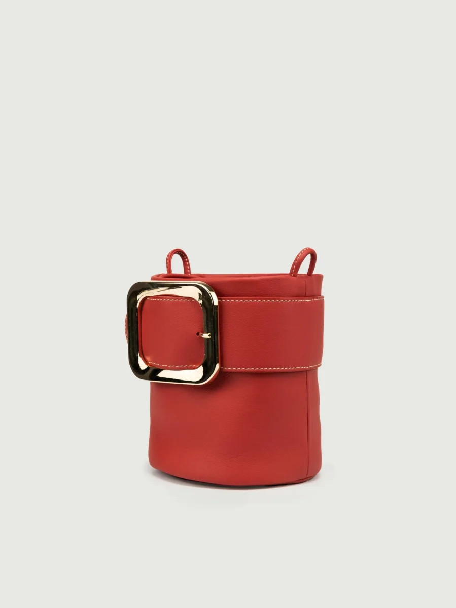 SECCHIELLO KATE IN PELLE MATTONE - immagine 3