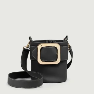 SECCHIELLO KATE IN PELLE NERA