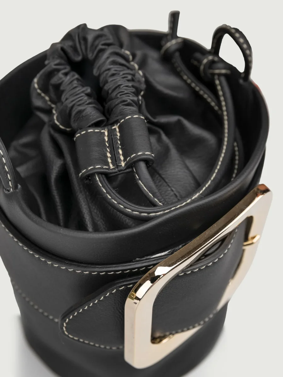 SECCHIELLO KATE IN PELLE NERA - immagine 6