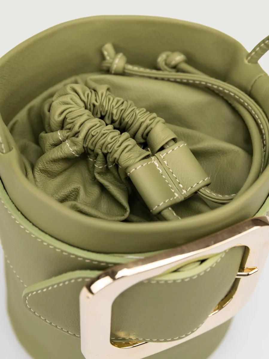 SECCHIELLO KATE IN PELLE PISTACCHIO - immagine 6