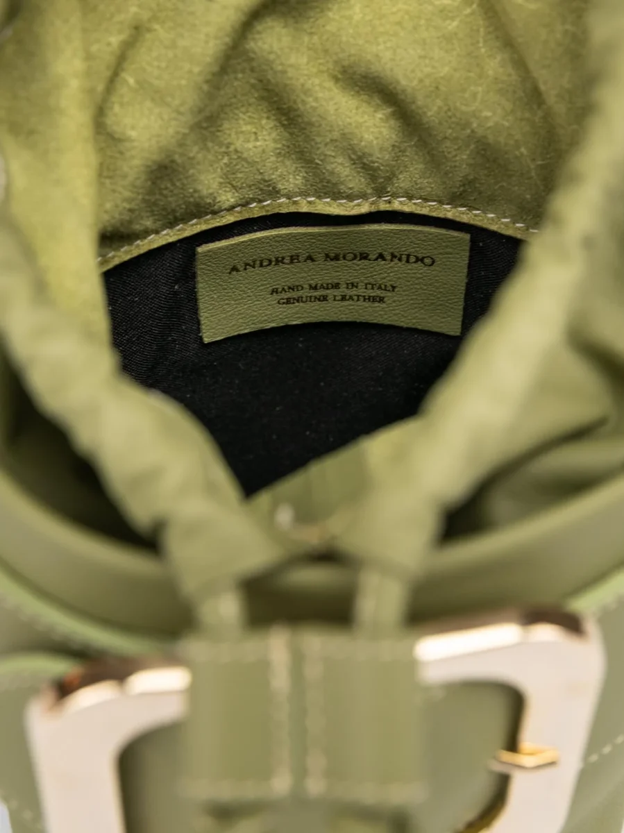 SECCHIELLO KATE IN PELLE PISTACCHIO - immagine 7