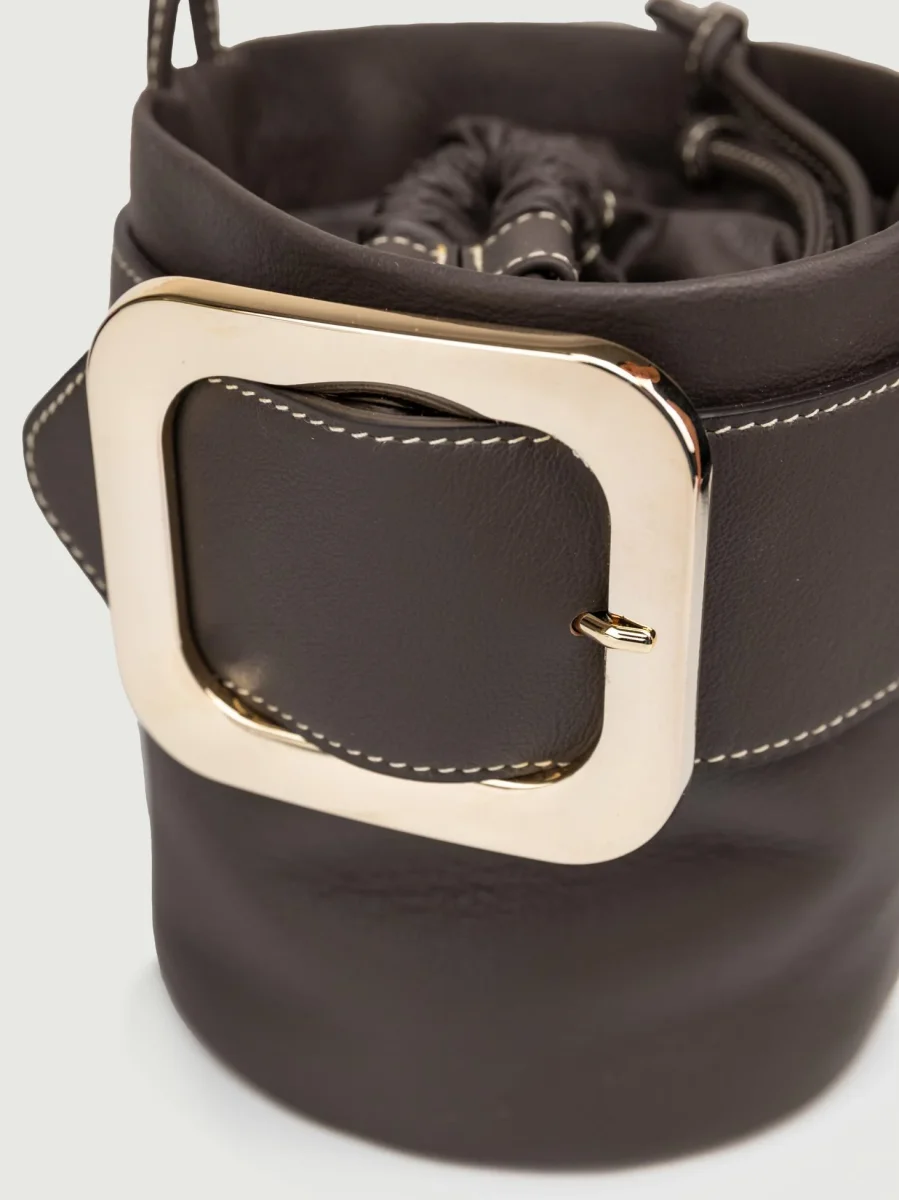 SECCHIELLO KATE IN PELLE TESTA MORO - immagine 5