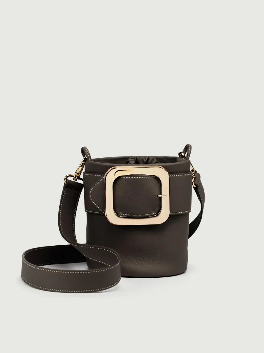 SECCHIELLO KATE IN PELLE TESTA MORO