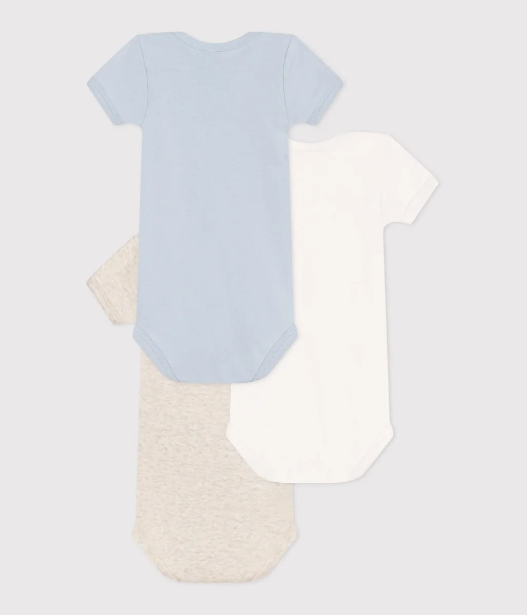 SET 3 BODY A MANICHE CORTE TINTA UNITA - immagine 3