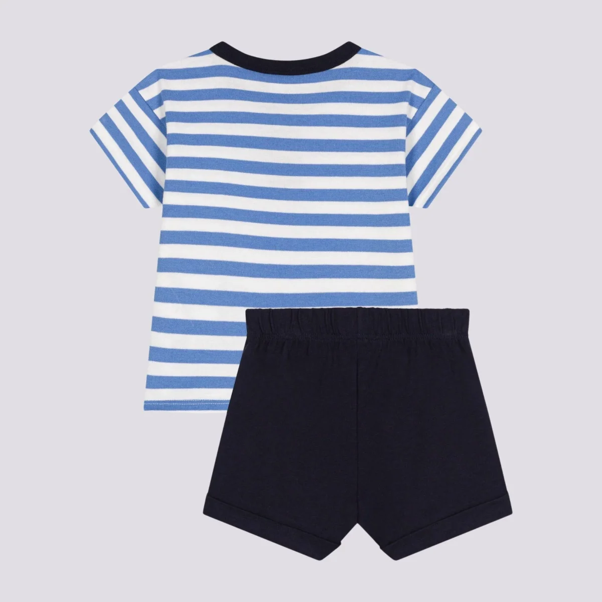 SET BEBÈ T-SHIRT E PANTALONCINI IN JERSEY - immagine 4