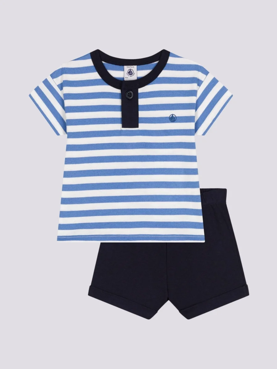 SET BEBÈ T-SHIRT E PANTALONCINI IN JERSEY