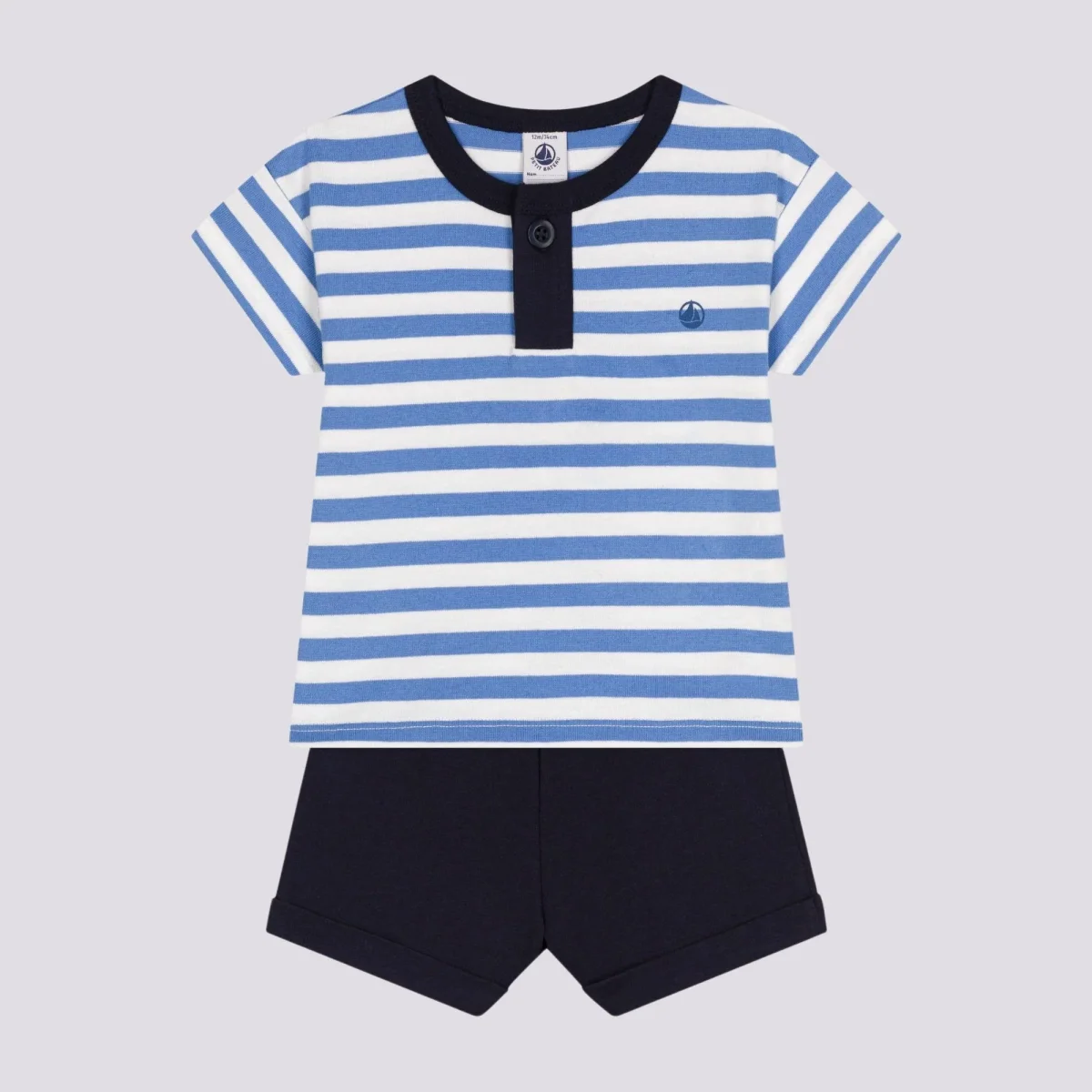 SET BEBÈ T-SHIRT E PANTALONCINI IN JERSEY - immagine 5