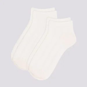 SET DI 2 PAIA DI CALZINI BAMBINO IN JERSEY DI COTONE TINTA UNITA