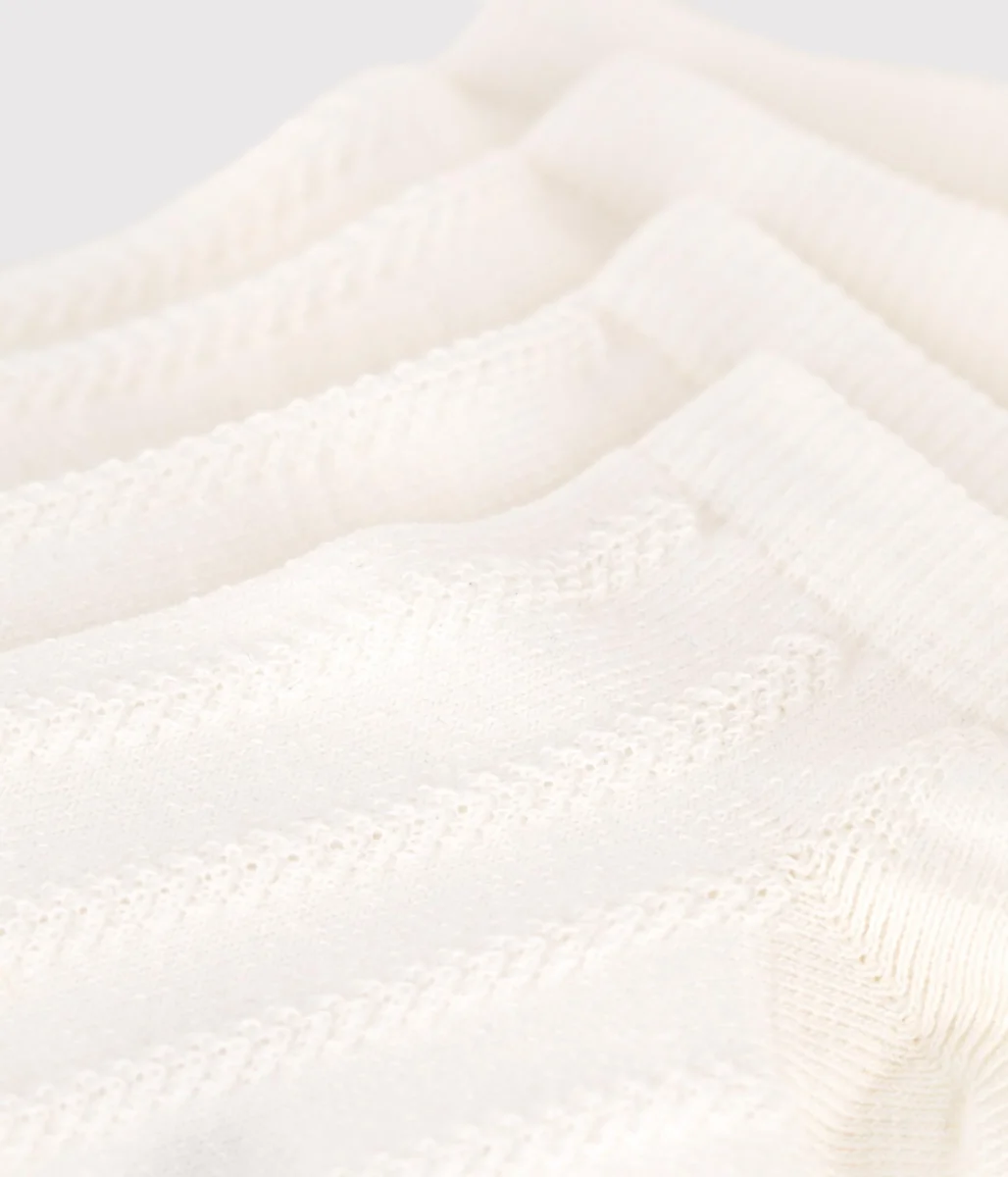 SET DI 2 PAIA DI CALZINI BAMBINO IN JERSEY DI COTONE TINTA UNITA - immagine 3