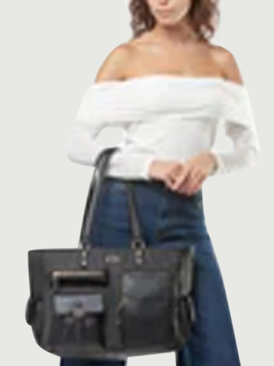 SHOPPING LILIANA IN NYLON NERO - immagine 6