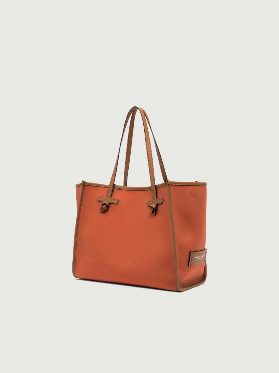 SHOPPING MARCELLA IN CANVAS CORALLO - immagine 3