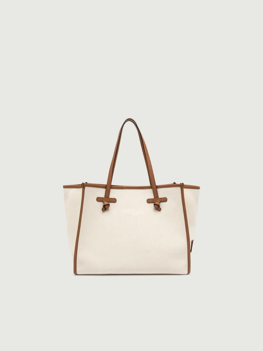 SHOPPING MARCELLA IN CANVAS PANNA