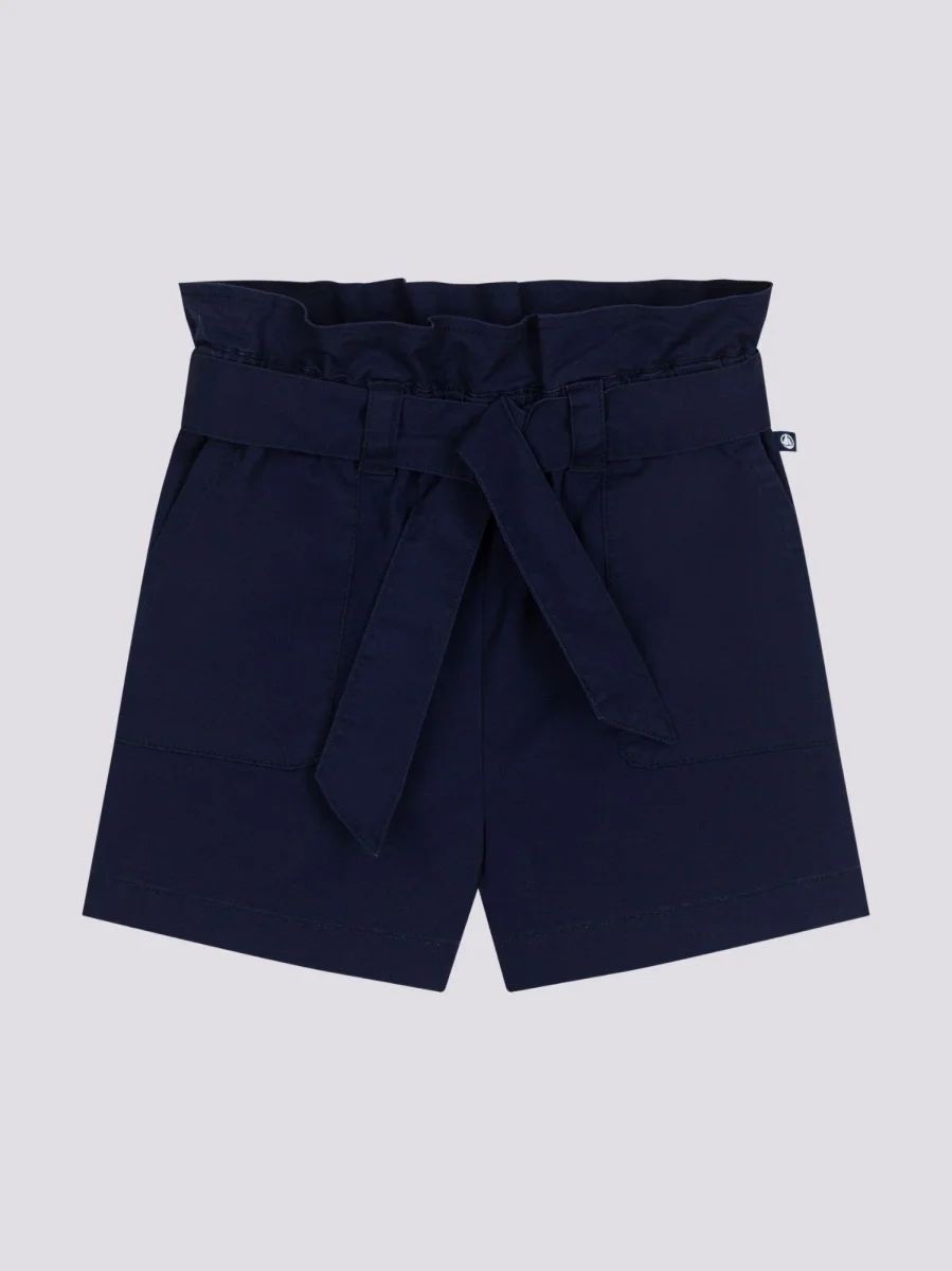 SHORTS BLU IN TELA DI COTONE