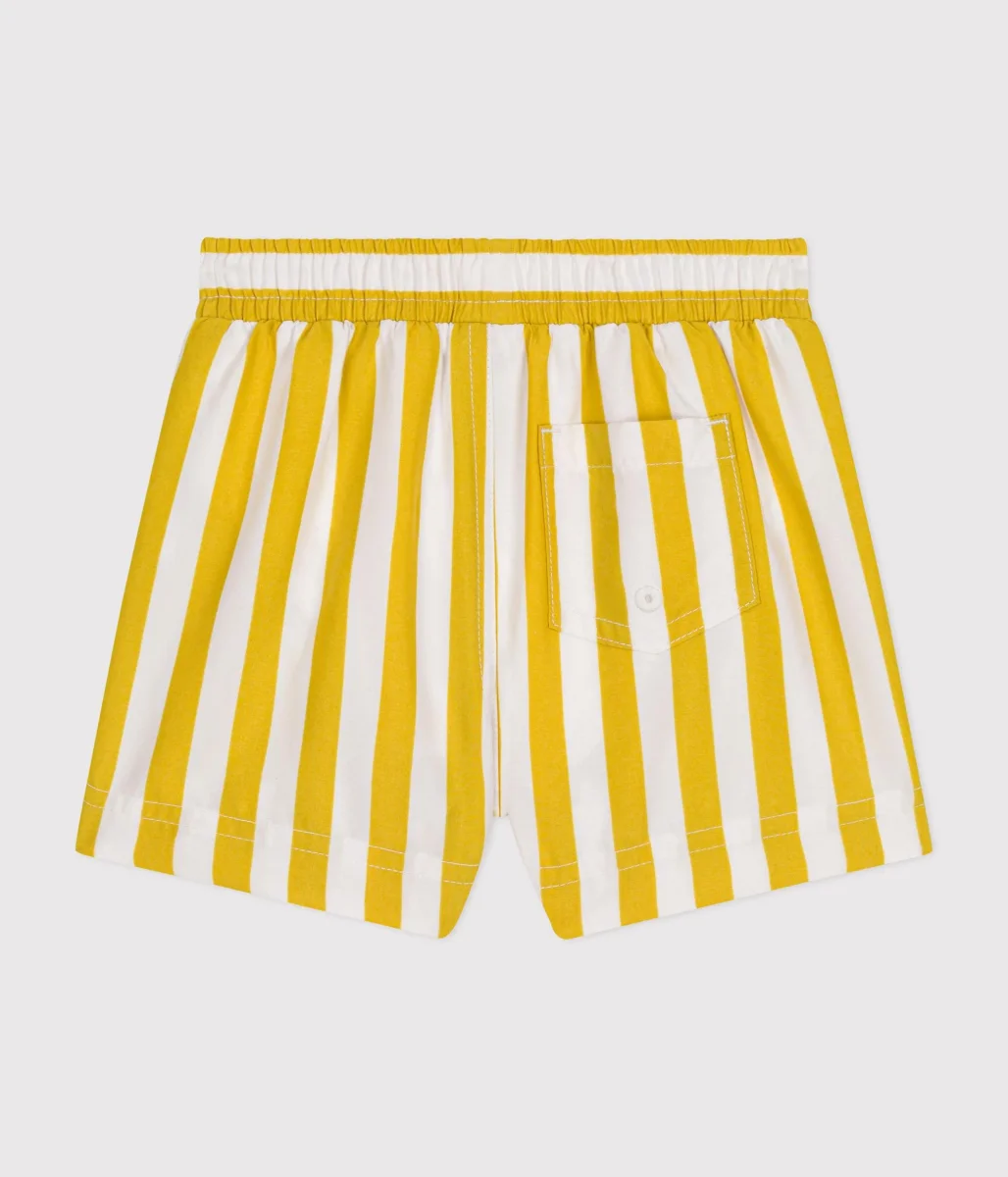 SHORTS DA BAGNO A RIGHE GIALLE BEBÈ - immagine 4