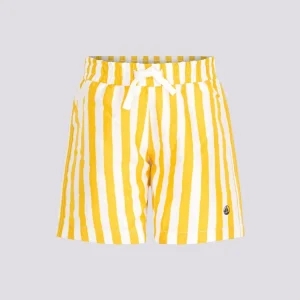 SHORTS DA MARE STAMPATO A RIGHE GIALLI BAMBINO