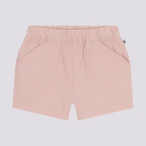 SHORTS ROSA IN TESSUTO OPERATO BEBÈ