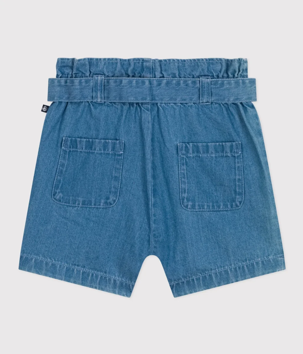 SHORT IN DENIM LEGGERO BAMBINA - immagine 3