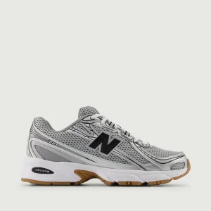 SNEAKERS 740 GRIGIO ACCIAIO E NERO