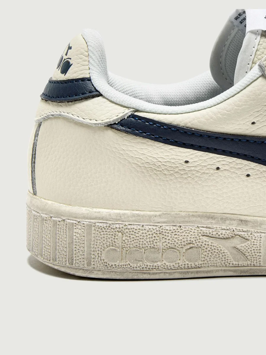 SNEAKERS GAME L LOW WAXED BIANCO BLU - immagine 6