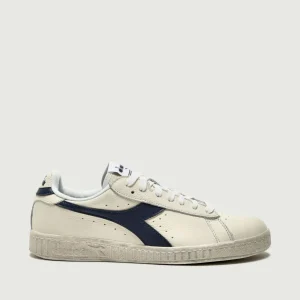 SNEAKERS GAME L LOW WAXED BIANCO BLU